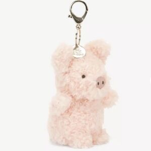 Jellycat Little Pig Bag Charm 6.x2.4x3.1" Soft & Plush BNWT Authentic